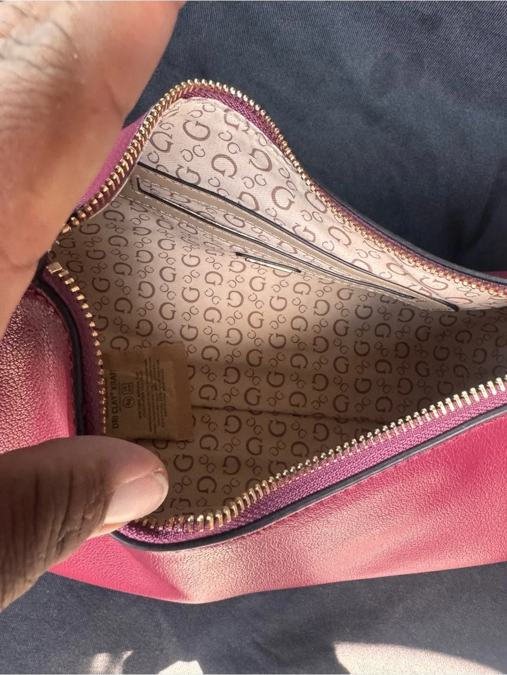 Guess Cherry Red Pebbled Crossbody Shoulder Bag